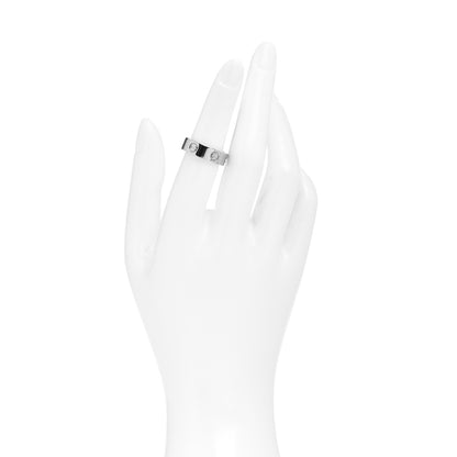 Cartier 18K White Gold 5.5mm LOVE Ring 52 6 2 of 5