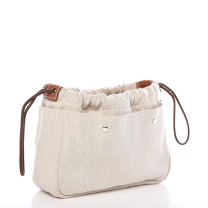 Hermes Canvas Barenia Fourbi 20 PM Pouch Naturel Fauve 3 of 7