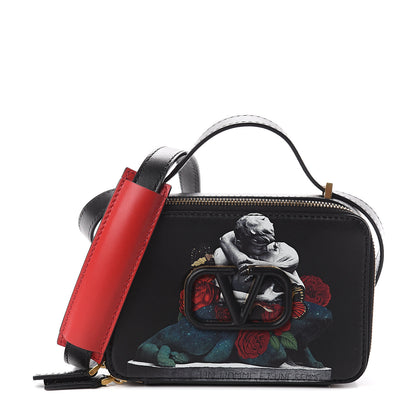 Valentino Garavani X UNDERCOVER Smooth Calfskin Graphic Print VSling Crossbody Bag Black 1 of 9