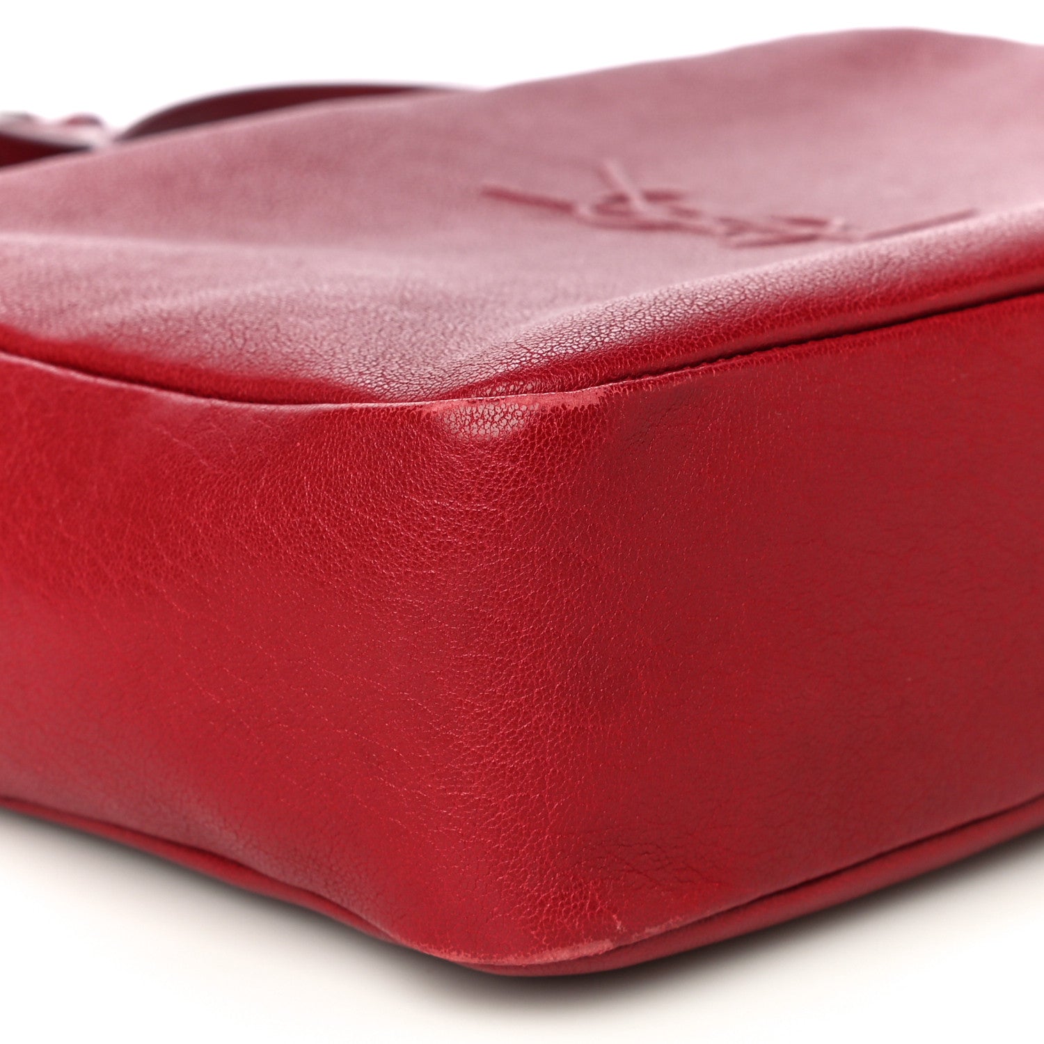 Saint Laurent Lambskin Monogram Small Lou Camera Bag Lipstick Red 9 of 12
