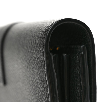 Saint Laurent Calfskin Monogram Large Flap Wallet Black 8 of 9
