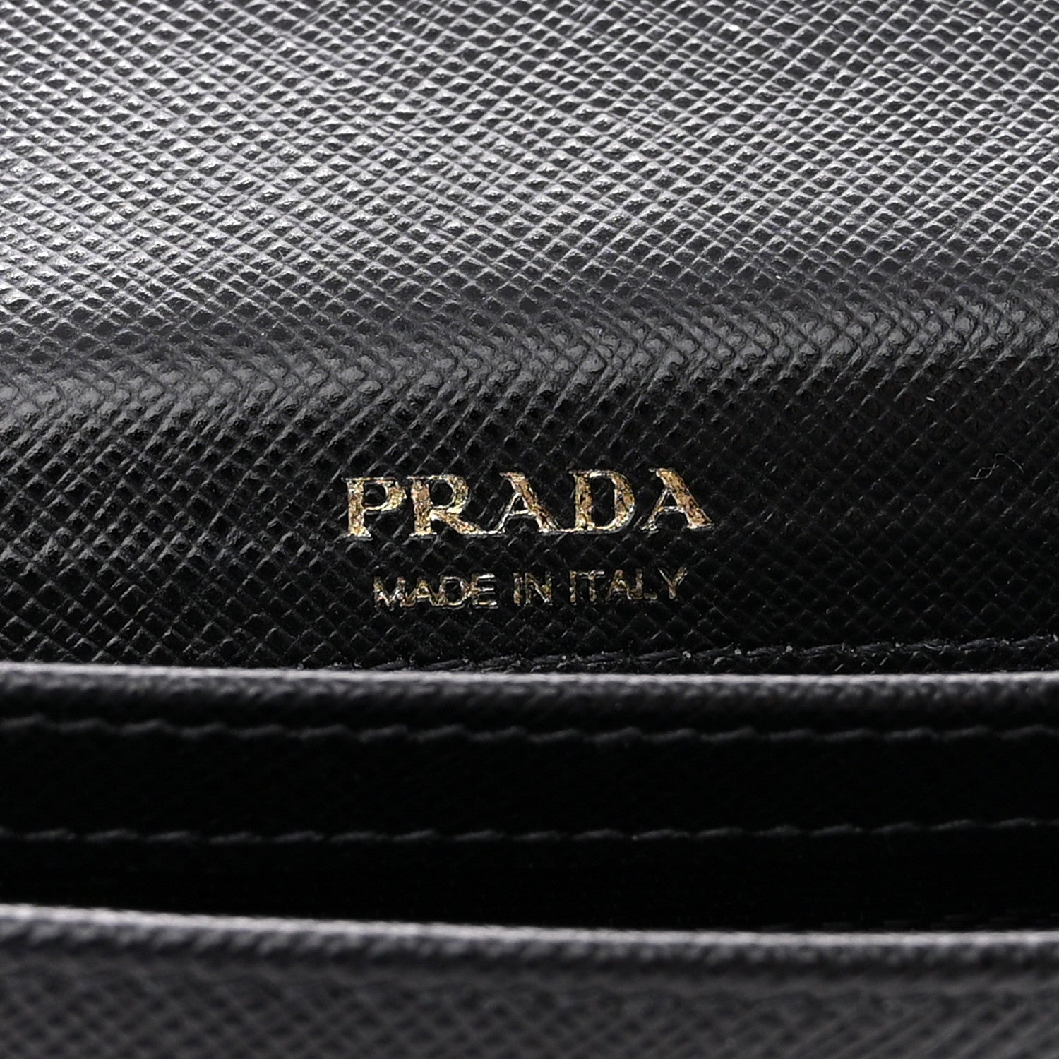 Prada Saffiano Heart Lock Phone Crossbody Pouch Black 7 of 11