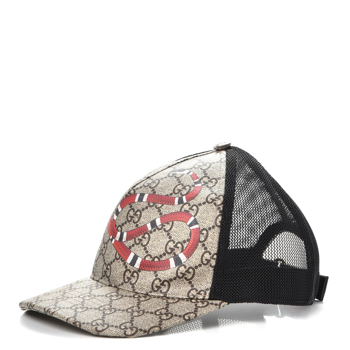 GG Supreme Monogram Kingsnake Baseball Hat M Beige Multicolor