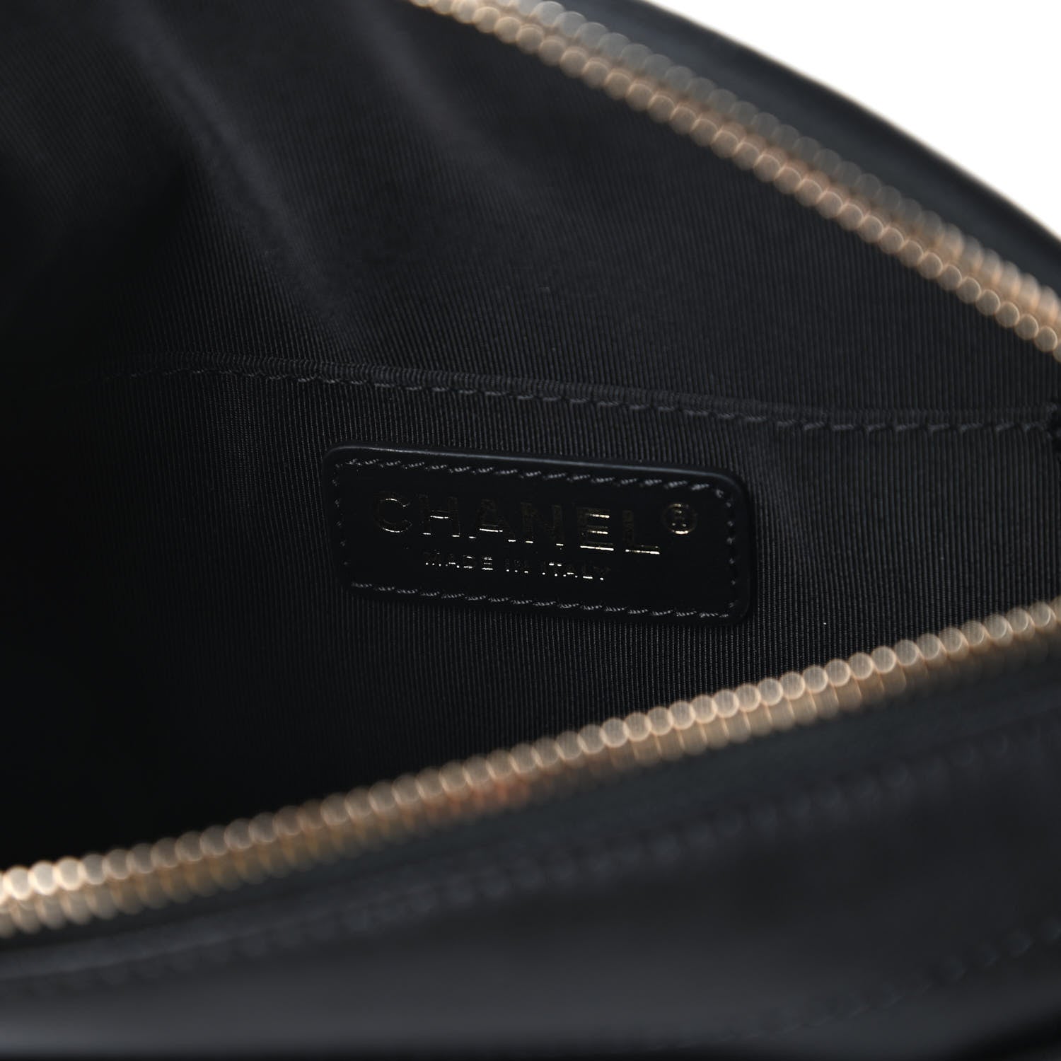 Chanel Lambskin Quilted Waist Bag Fanny Pack Black 8 of 11