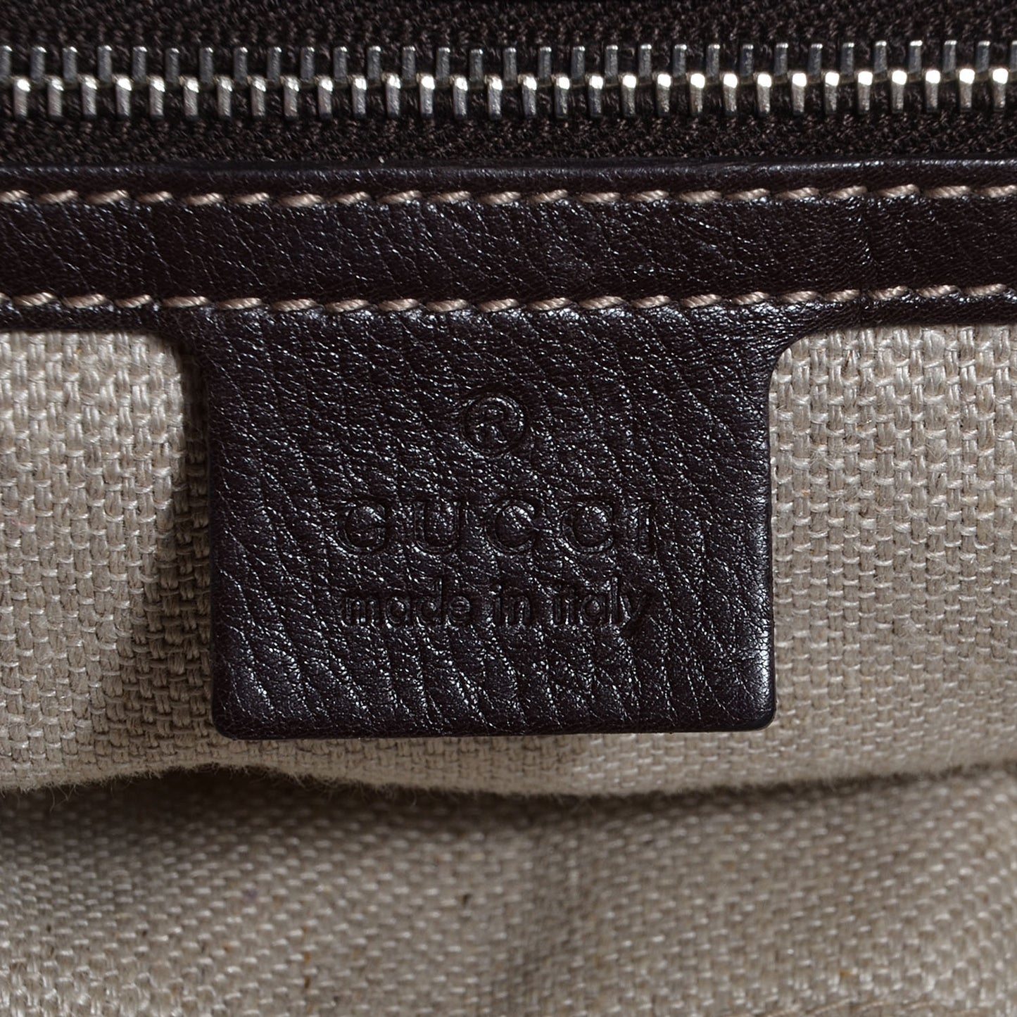 Monogram Medium Icon Bit Hobo Dark Brown