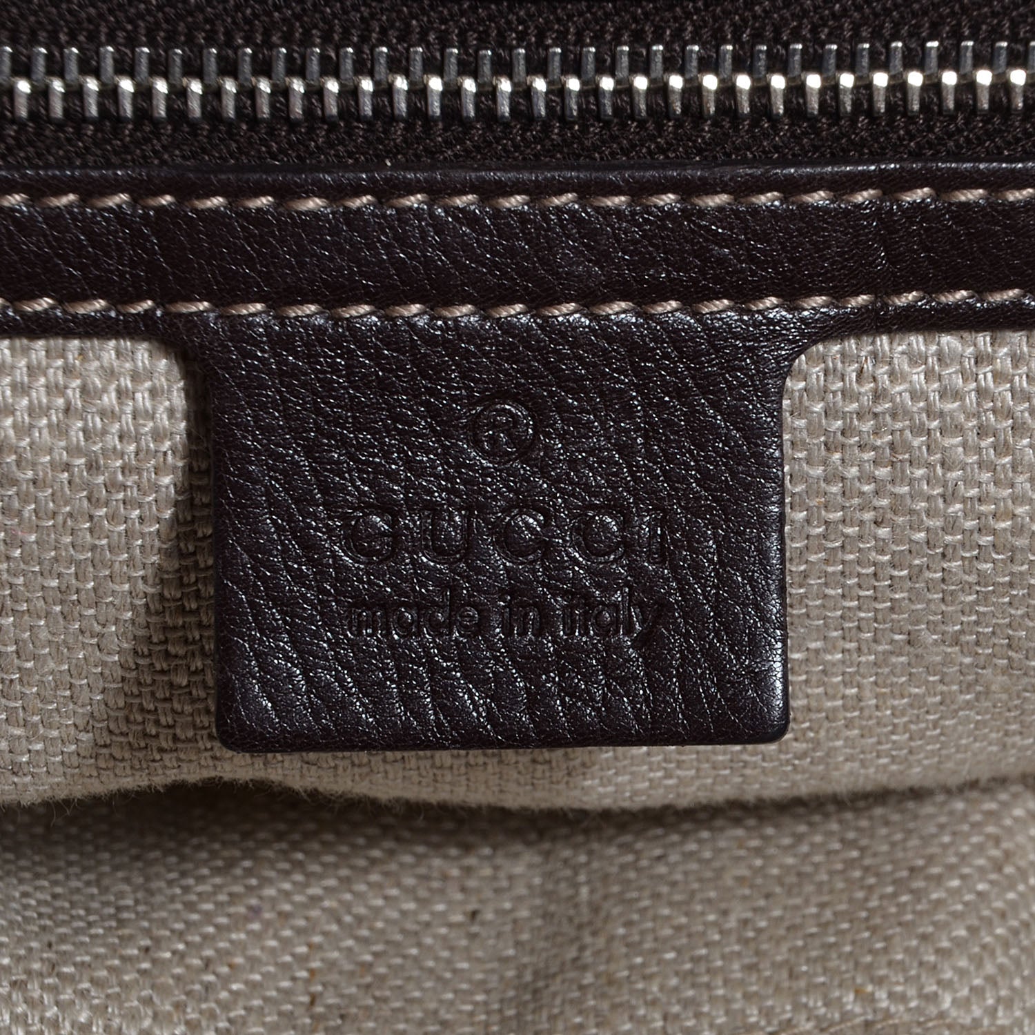 Gucci Monogram Medium Icon Bit Hobo Dark Brown 6 of 9