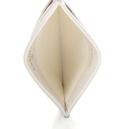 Chanel Caviar Quilted Card Holder White 5 of 11