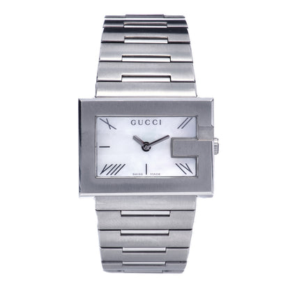 Gucci Stainless Steel Mother of Pearl 31mm 100L Quartz Watch 1 of 5