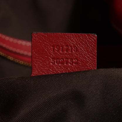 Gucci Monogram Python Large Unicef Indy Top Handle Hobo Red 7 of 9
