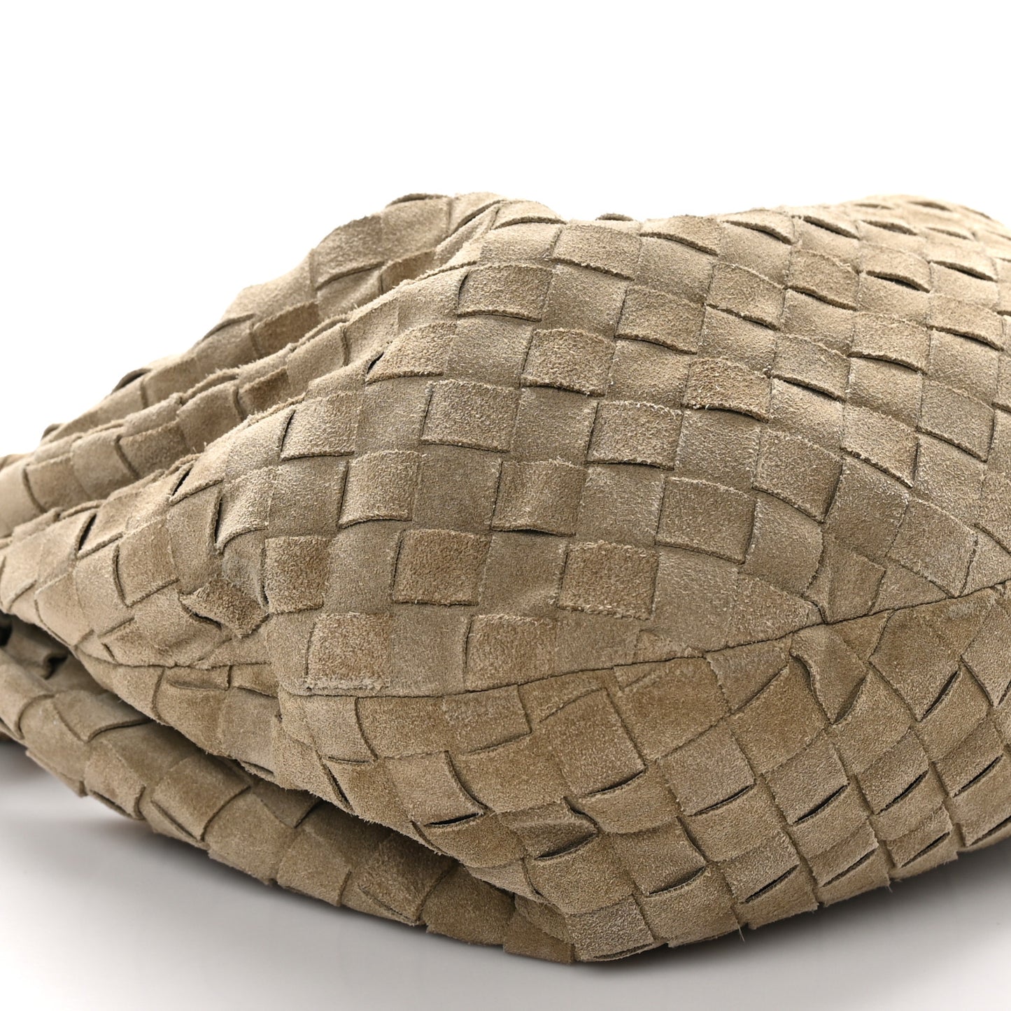 Suede Calfskin Intrecciato Teen Jodie Hobo Beige
