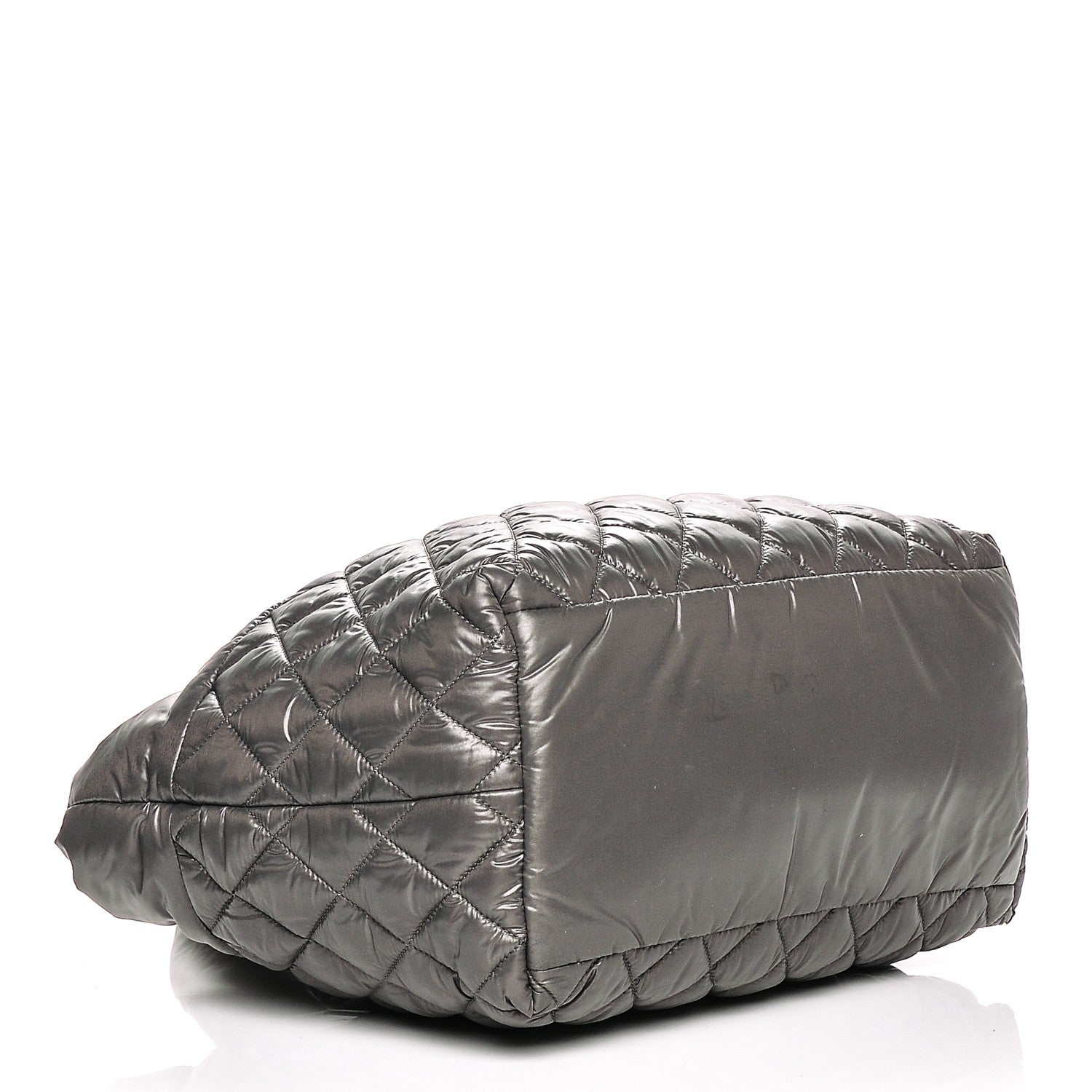 Chanel Nylon Quilted Small Coco Cocoon Reversible Tote Grey 4 of 8