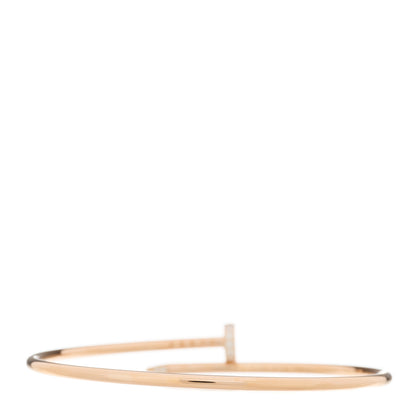 Cartier 18K Pink Gold Diamond Small Juste Un Clou Bracelet 18 3 of 4