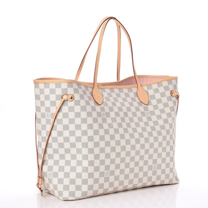 Louis Vuitton Damier Azur Neo Neverfull GM Rose Ballerine 3 of 8