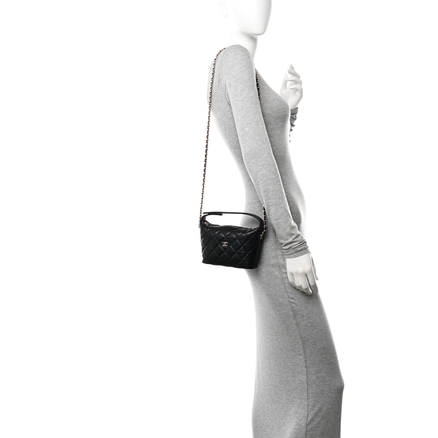 Chanel Caviar Quilted Hobo Black 2 of 11