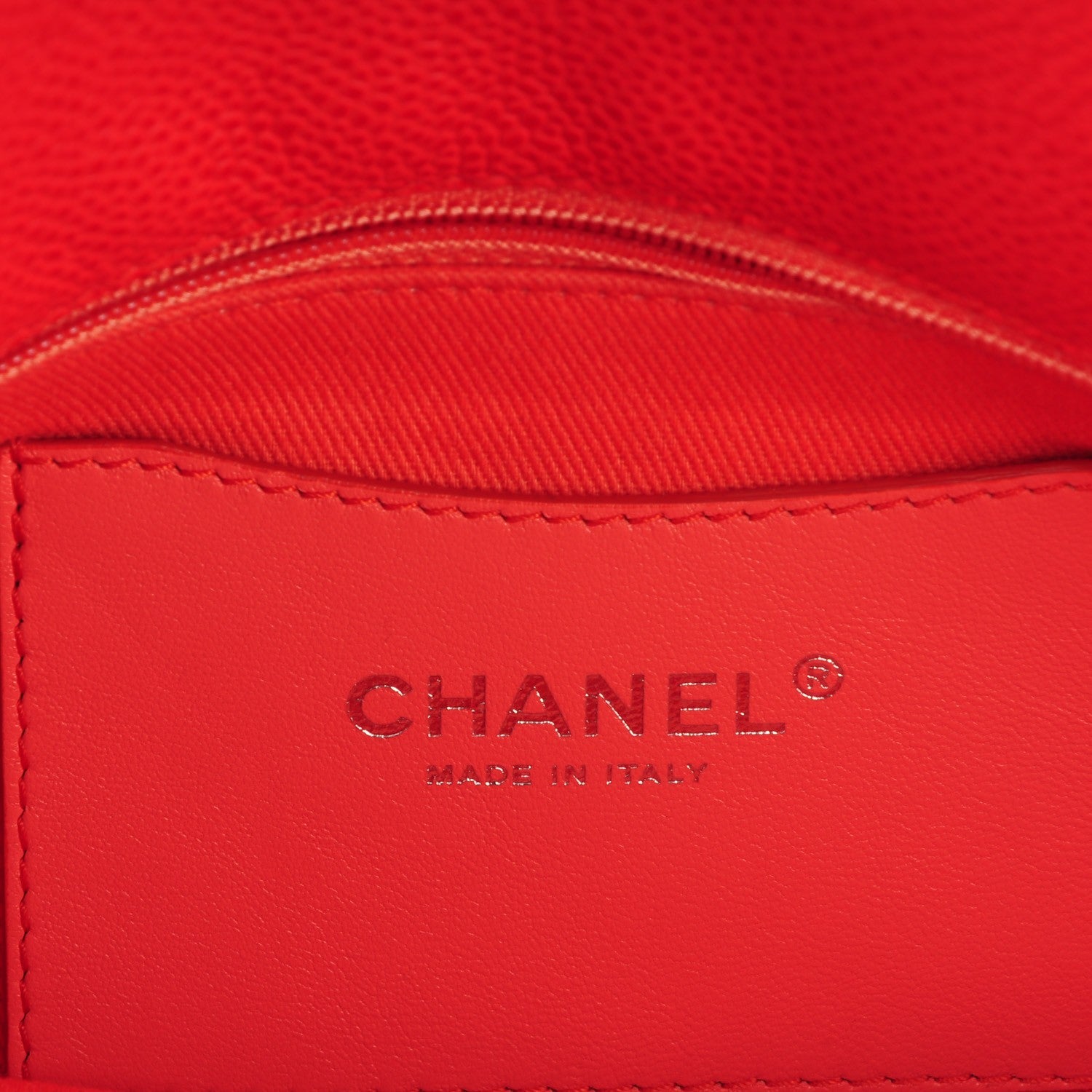 Chanel Caviar Quilted Medium Just Mademoiselle Coral 6 of 7