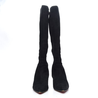 Christian Louboutin Veau Velours Alta Piga 70 Boots 39.5 Black 2 of 8