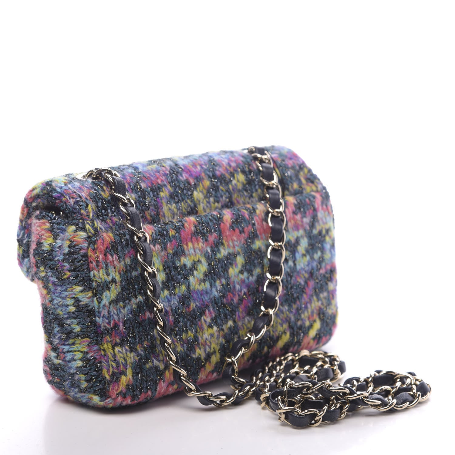 Chanel Knit Mini Rectangular Flap Multicolor 3 of 11