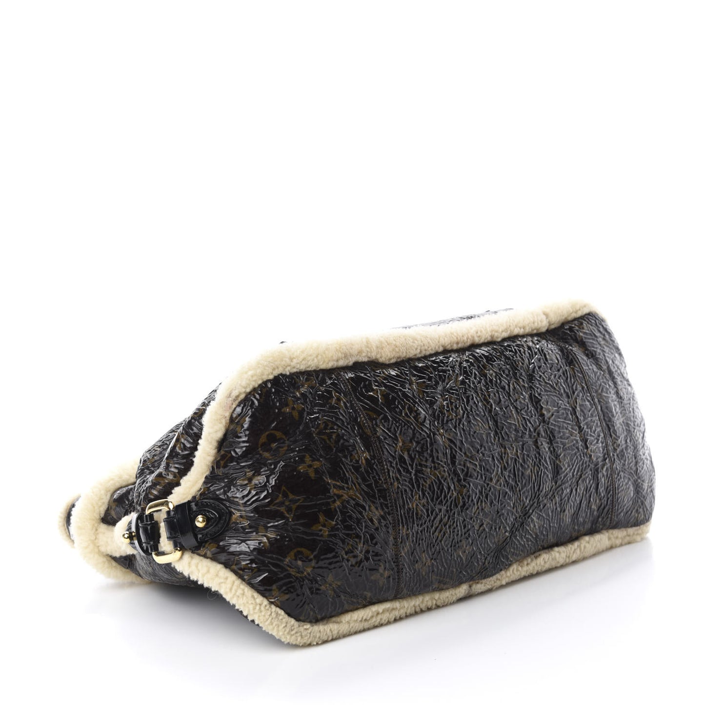 Patent Monogram Shearling Sac Thunder