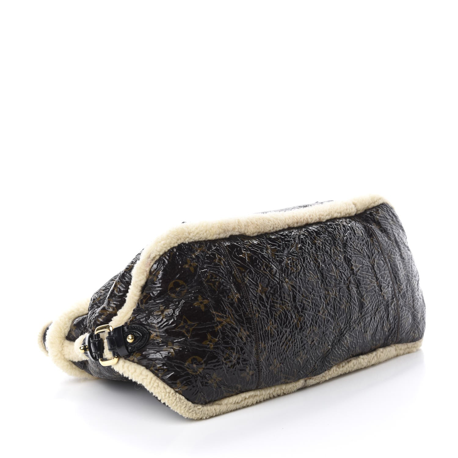 Louis Vuitton Patent Monogram Shearling Sac Thunder 4 of 10