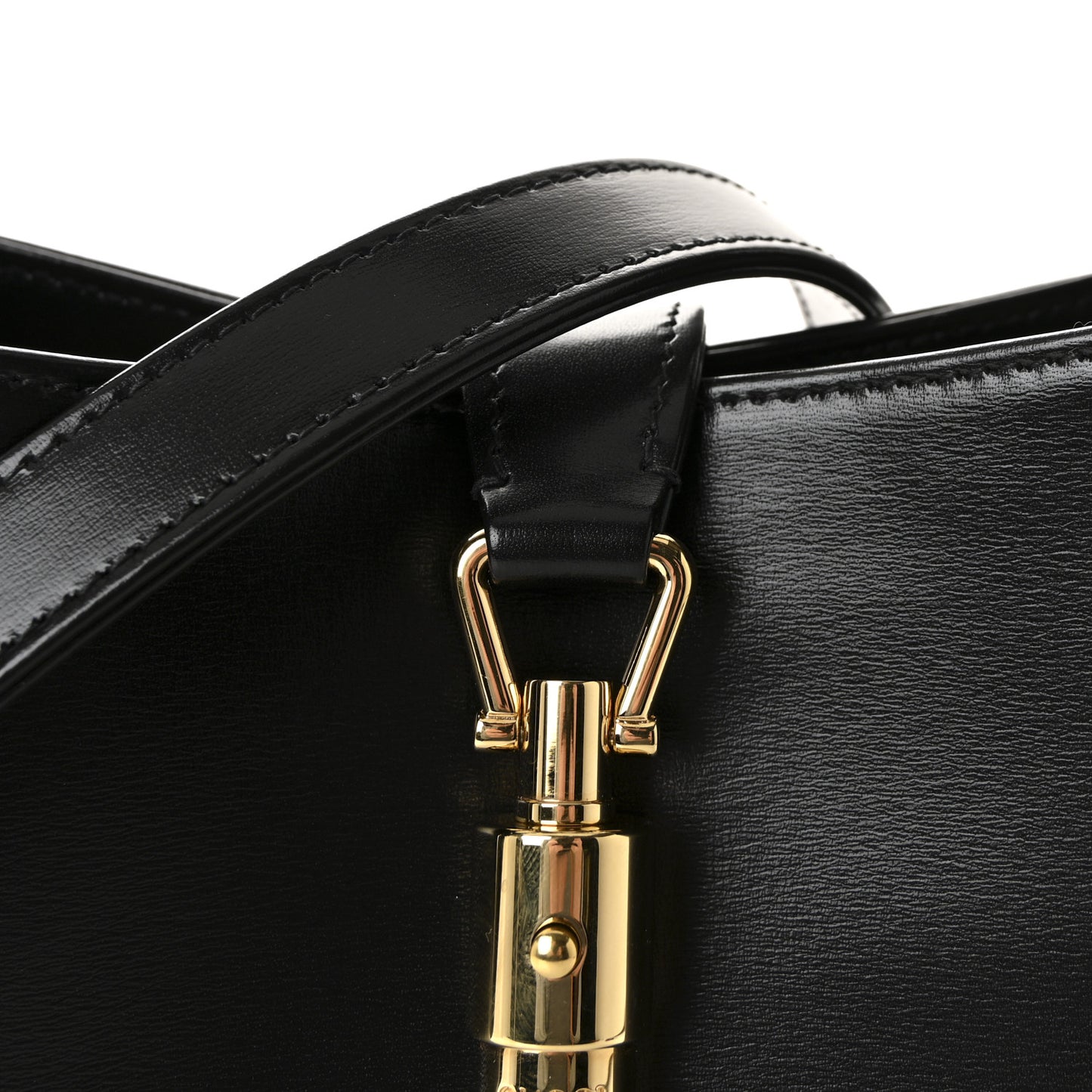 Boarded Dyana Lux Calfskin Small Jackie 1961 Hobo Black
