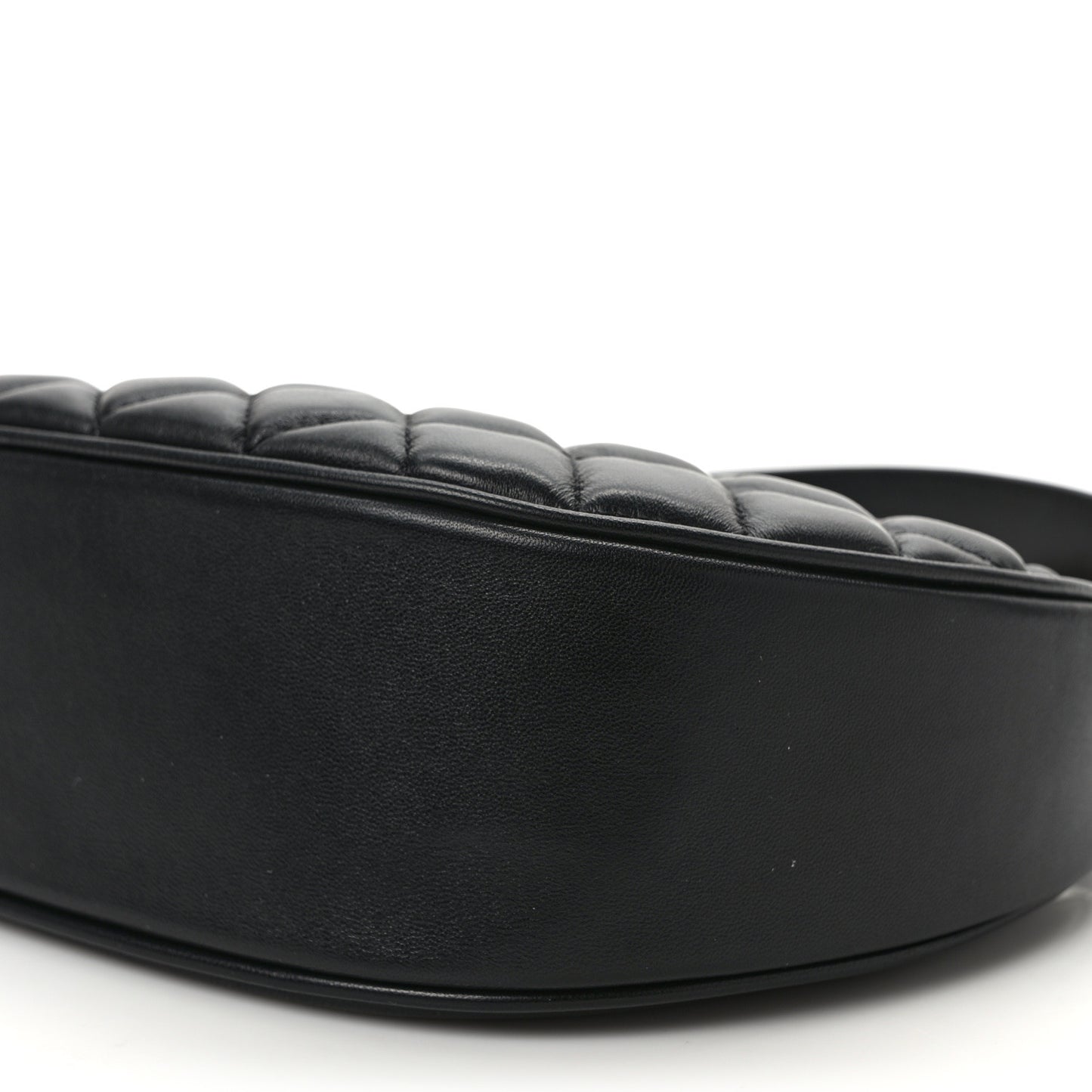 Nappa Quilted Medusa Shoulder Bag Black