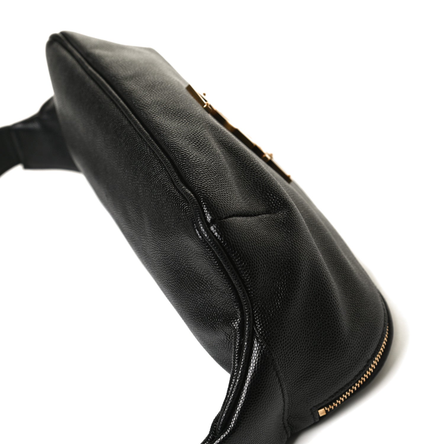 Saint Laurent Grain De Poudre Monogram Belt Bag Black 10 of 13