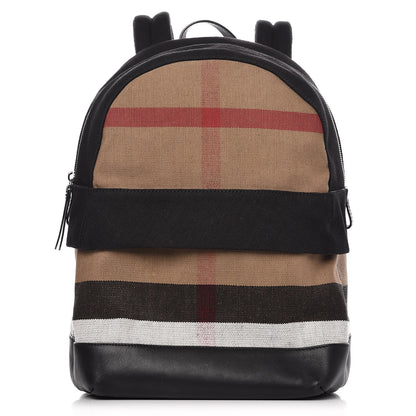 Burberry Jute Calfskin Mega Check Children's Backpack 1 of 8