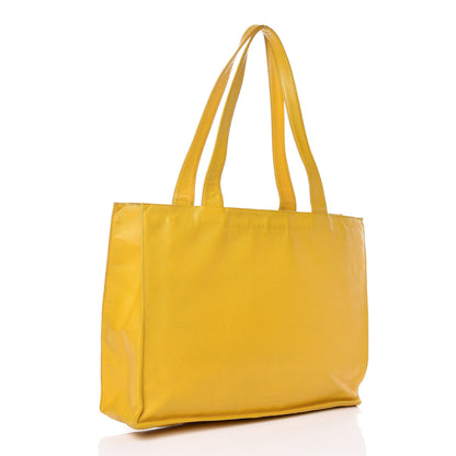 Chanel Caviar CC Tote Yellow 3 of 14