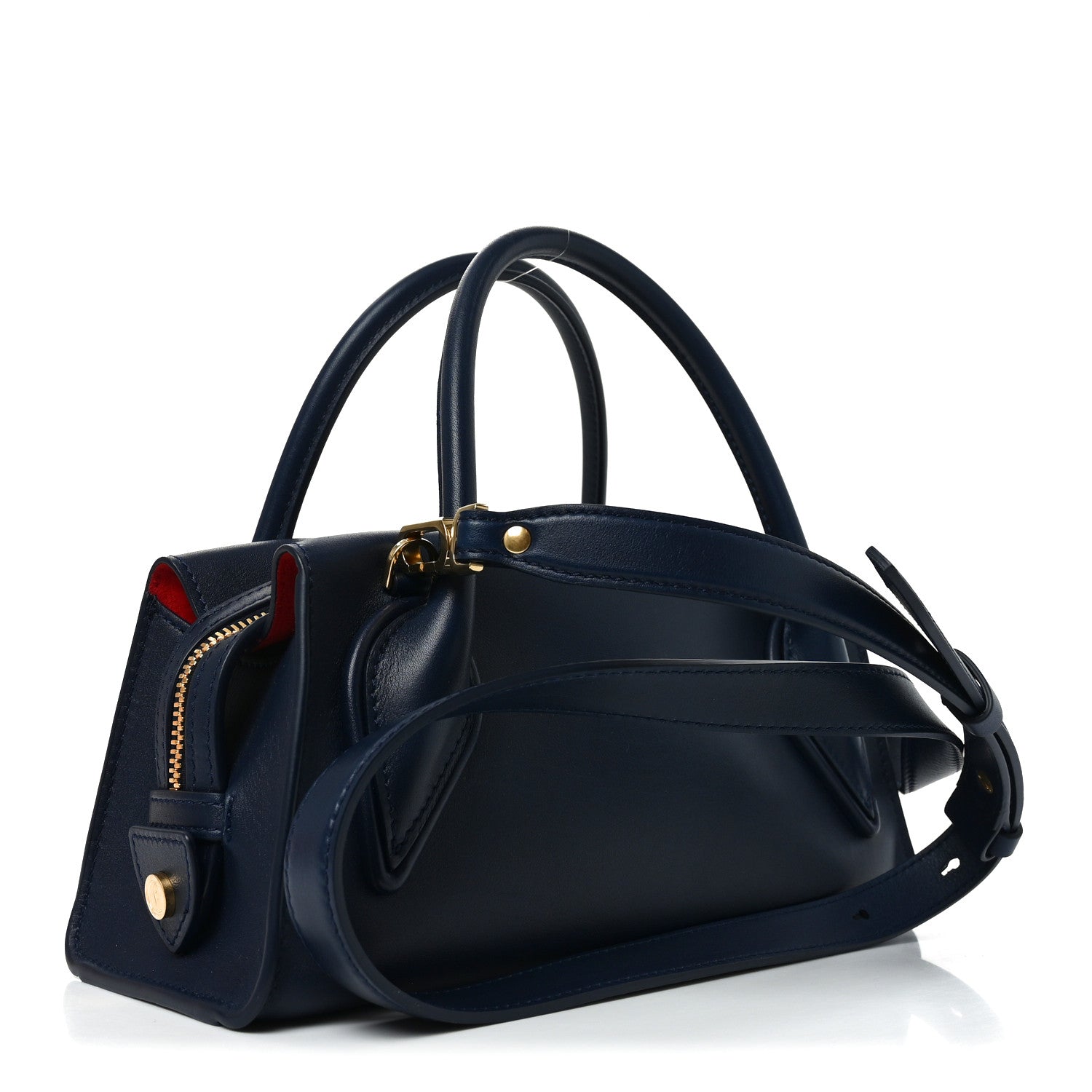 Christian Louboutin Calfskin Cordia Venus Handbag Marine 3 of 9
