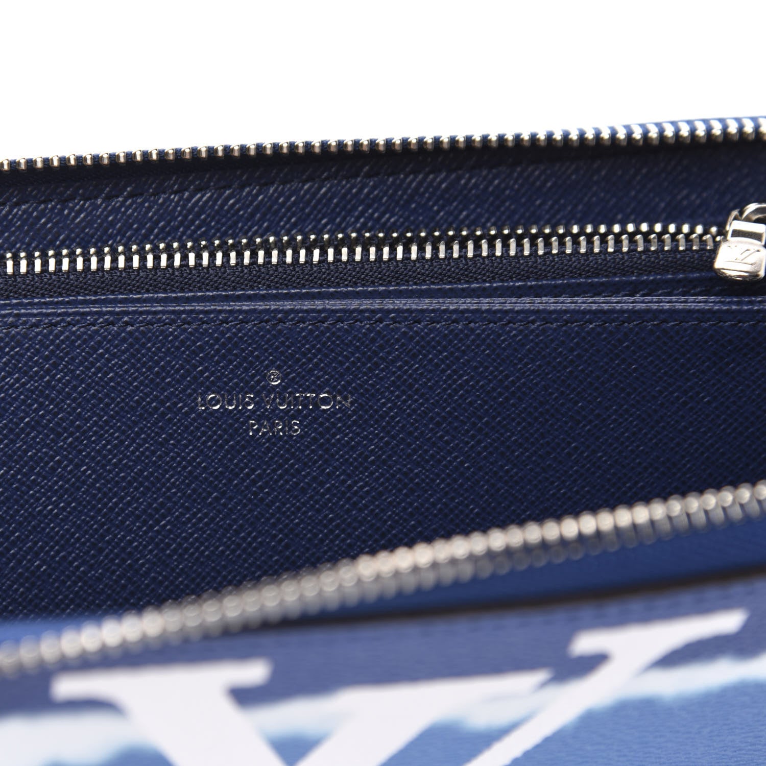 Louis Vuitton Monogram Escale Zippy Wallet Blue 6 of 8
