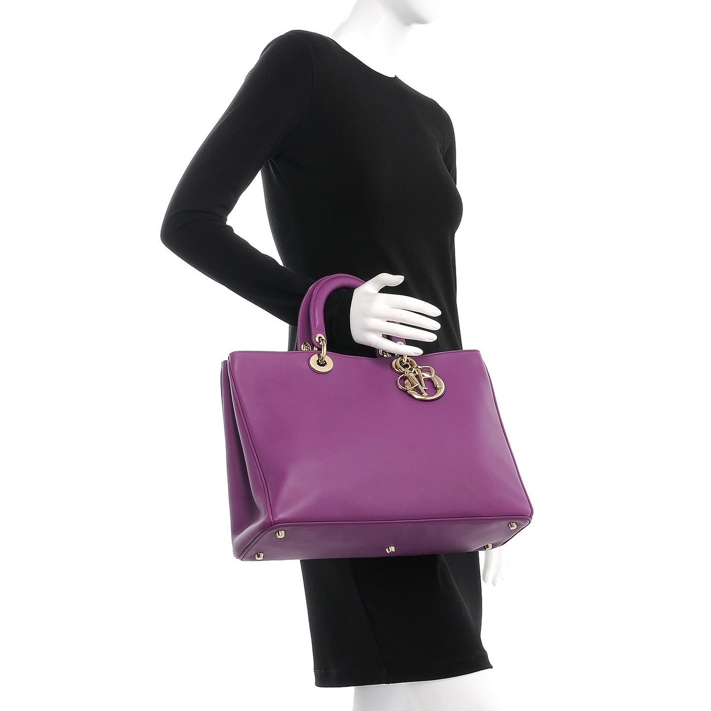 Calfskin Large Diorissimo Bag Purple