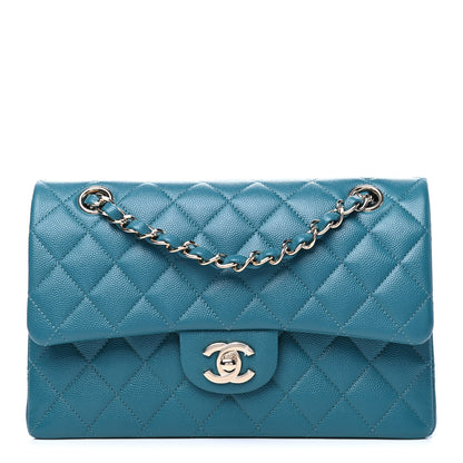 Chanel Caviar Quilted Small Double Flap Green 1 of 6