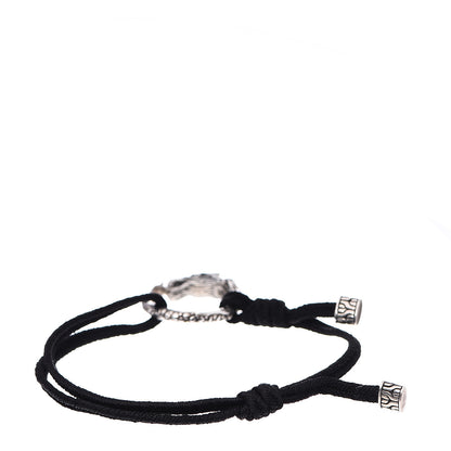 John Hardy Sterling Silver Cord Naga Dragon Bracelet Black 3 of 4