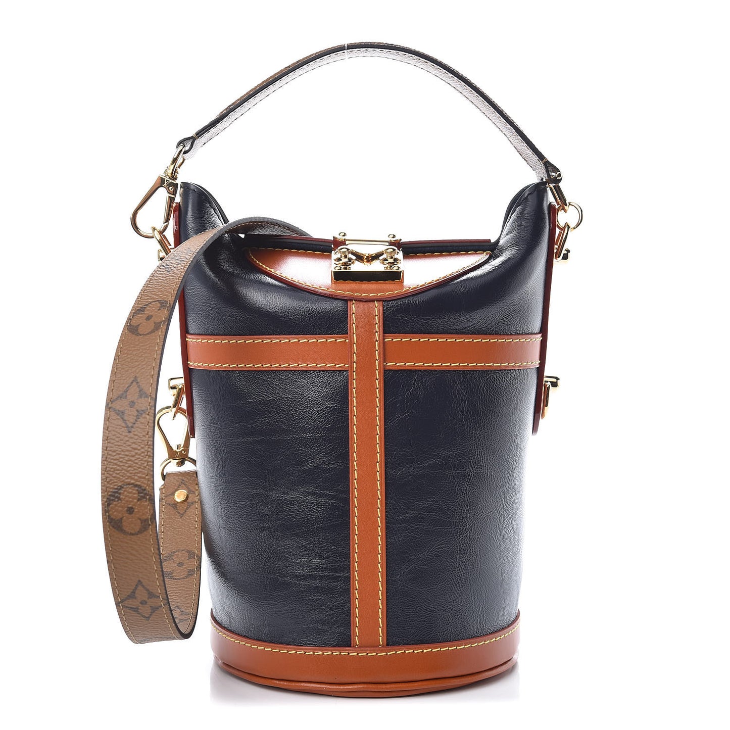 Calfskin Duffle Bag Navy