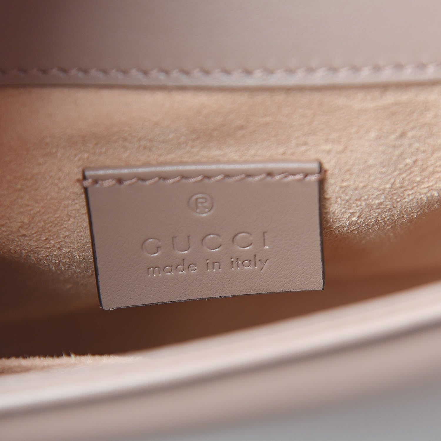 Gucci Calfskin Matelasse Mini GG Marmont Top Handle Shoulder Bag Porcelain Rose 6 of 11