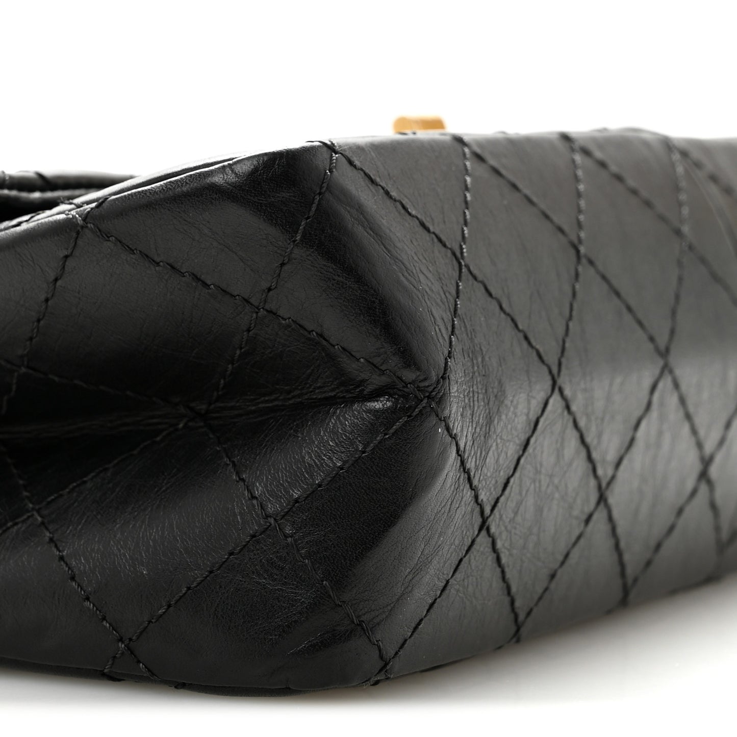 Aged Calfskin Quilted 2.55 Reissue 226 Flap Black