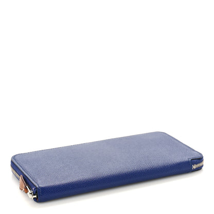 Hermes Epsom Silk'In Wallet Bleu Saphir 4 of 8