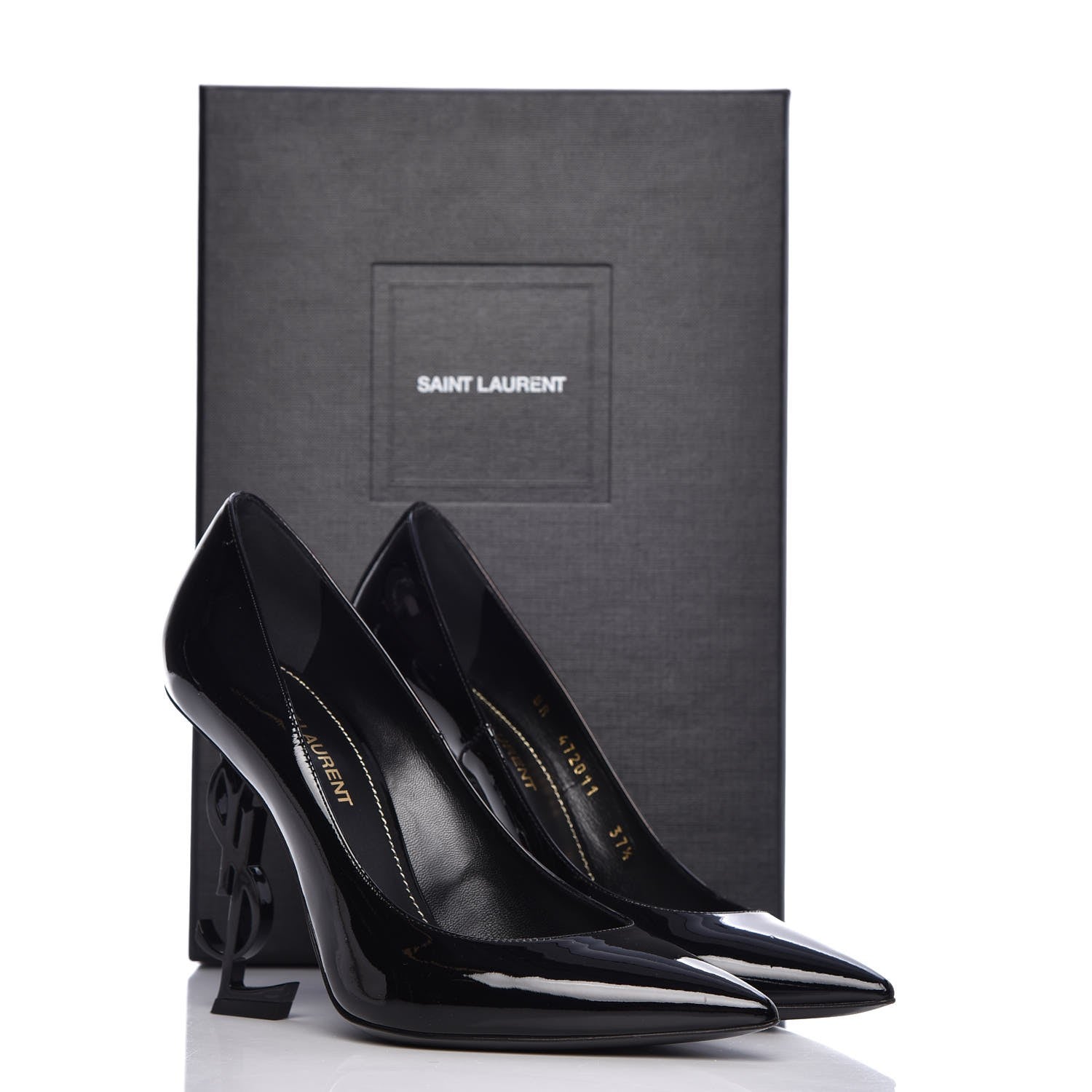 Saint Laurent Patent Opyum 110 Pumps 37.5 Black 10 of 10