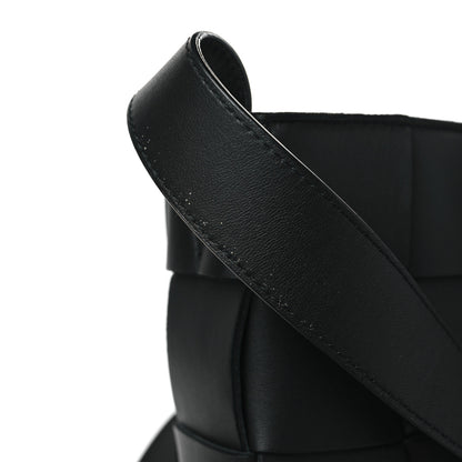 Bottega Veneta Lambskin Maxi Intrecciato Cassette Messenger Black 11 of 11