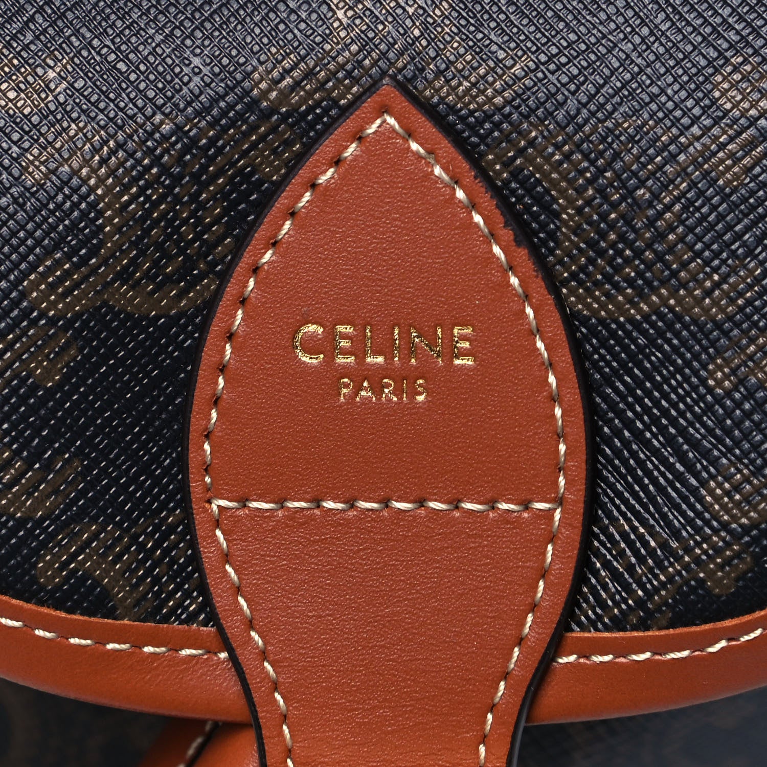 Celine Triomphe Canvas Calfskin Mini Folco Backpack Tan 9 of 9