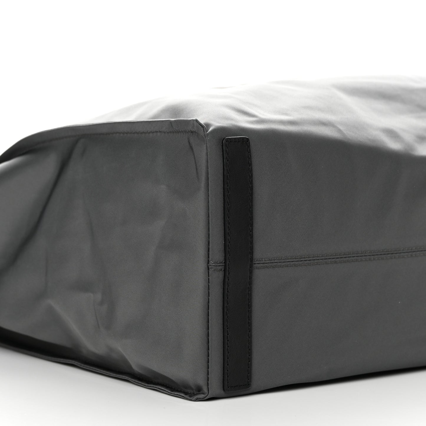 Nylon Logo Tote Bag Grey