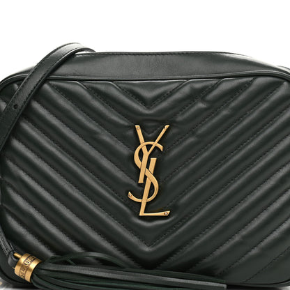 Saint Laurent Calfskin Matelasse Monogram Lou Camera Bag Sea Turquoise 8 of 13