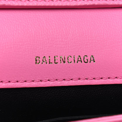 Balenciaga Signature Grained Calfskin Logo Print Ville Day Bag XS Rose Bubblegum Black 6 of 9