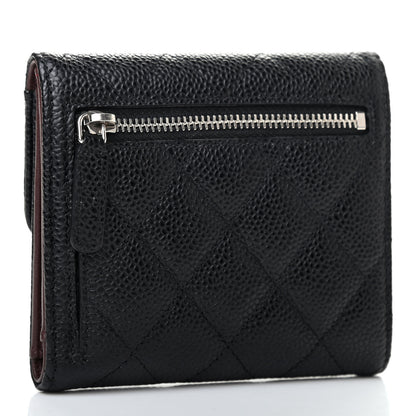 Chanel Caviar Quilted Compact Flap Wallet Black 2 of 6