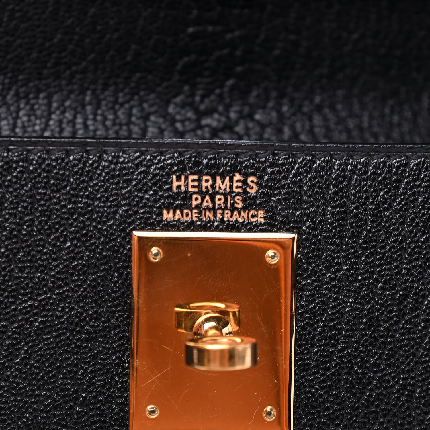 Hermes Chevre De Coromandel Kelly Retourne 32 Black 5 of 8