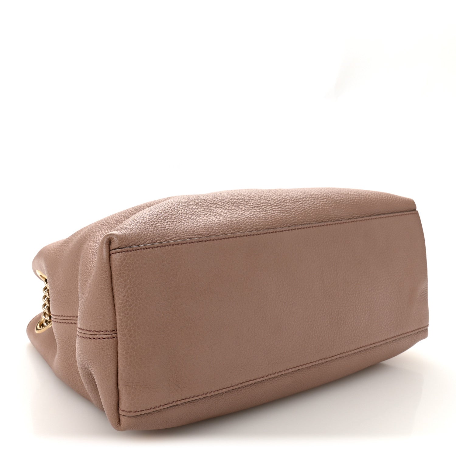 Gucci Pebbled Calfskin Medium Soho Chain Shoulder Bag Camelia 7 of 23