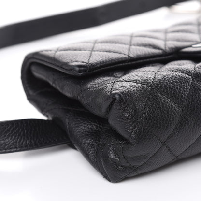 Chanel Grained Calfskin Quilted 2.55 Reissue Flap Belt Bag Clutch Black 9 of 17
