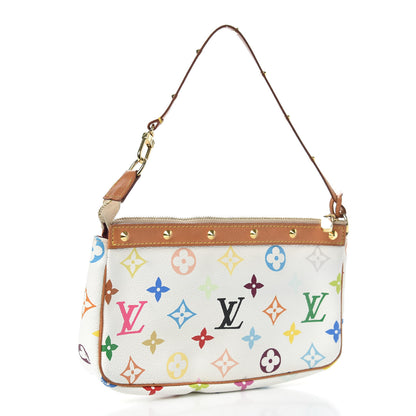 Louis Vuitton Monogram Multicolor Pochette Accessories White 2 of 11