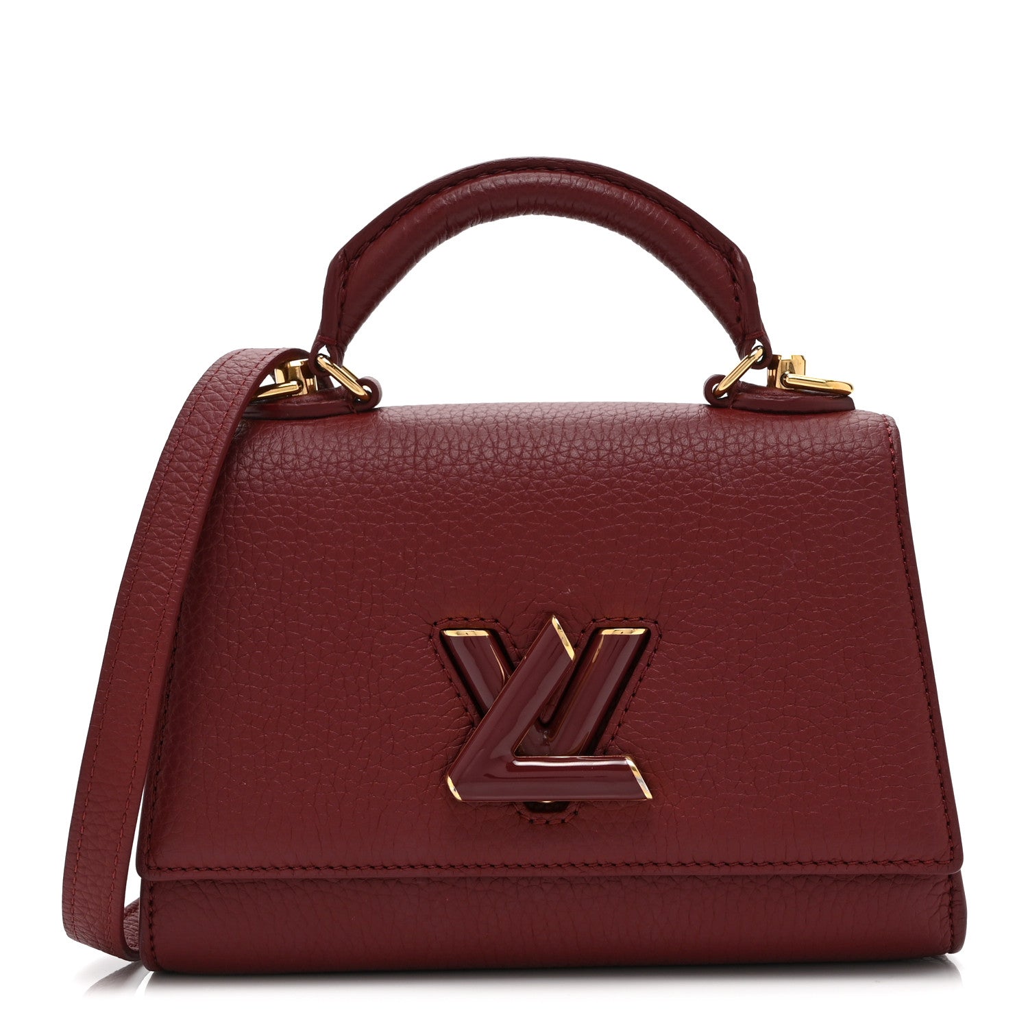 Louis Vuitton Taurillon Twist One Handle BB Griotte 1 of 9