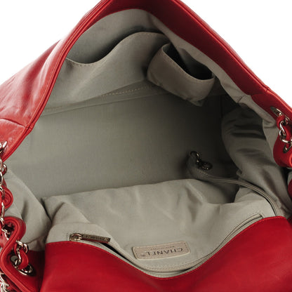 Chanel Calfskin On the Bund Accordion Flap Dark Red 5 of 7